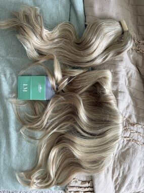 Light Ash Blonde Clip-In Hair Extensions for Volume & Length